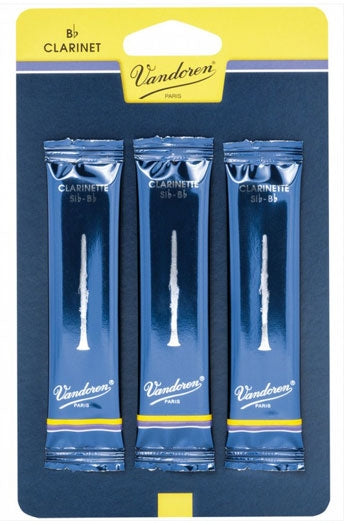 Vandoren Traditional Bb Clarinet Reeds 3-Pack