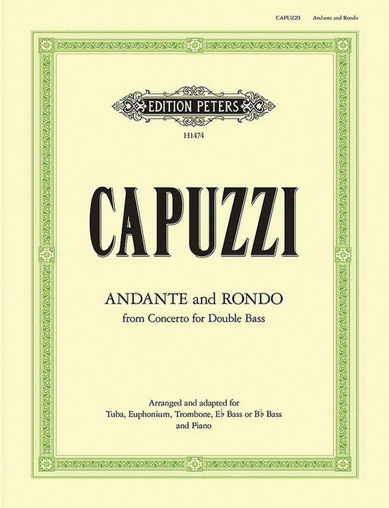 Capuzzi Andante and Rondo : Double Bass -