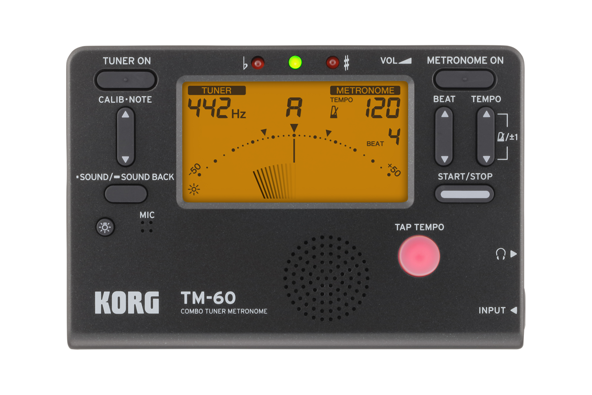 Korg Tuner Metronome TM-60-Black : TM-60BK - San Diego Music Studio - U.S. Band and Orchestra - QuickBooks