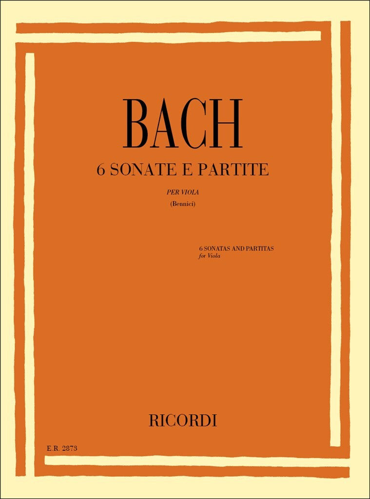 Six Sonatas and Partitas for Viola Viola and Piano