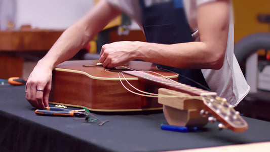 Acoustic Guitar Restringing