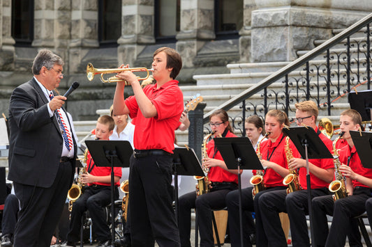 Band Director conducting Band