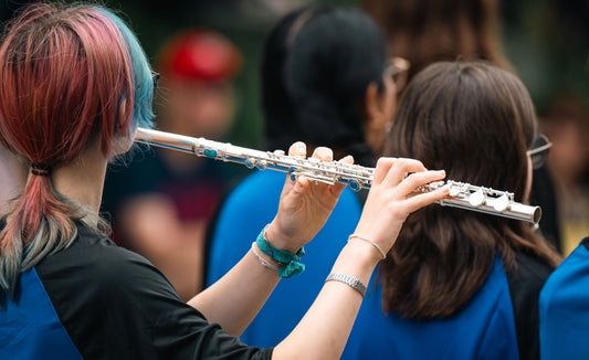 Girl with Flute from Behind