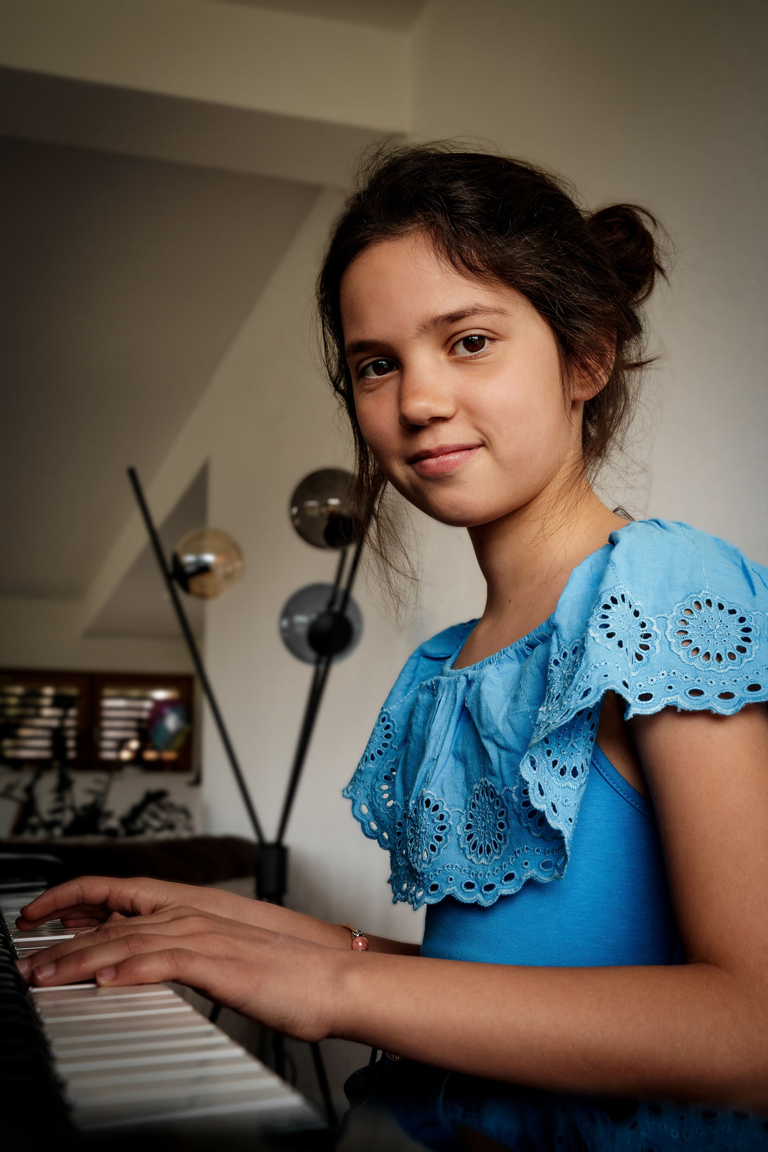 Girl at piano