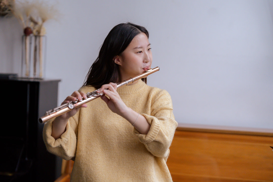 Girl Playing the flute