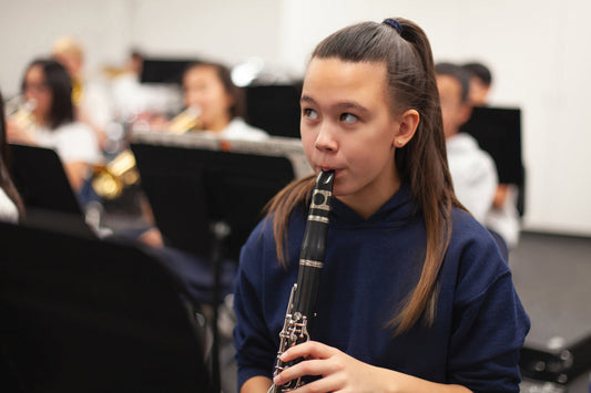 Girl Playing Clarinet