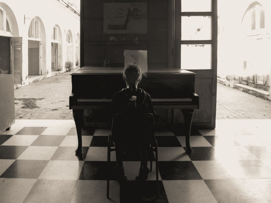 Child at piano