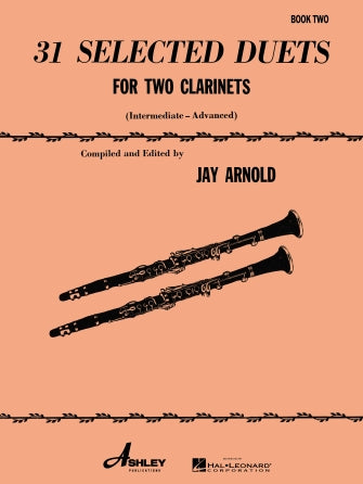 31 Selected Duets for Two Clarinets - Book 2