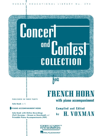 Rubank Concert and Contest: PIANO ACCOMP - 