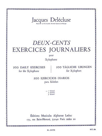 200 Daily Exercises - Vol. 1 (Xylophone) - Leduc Softcover - 