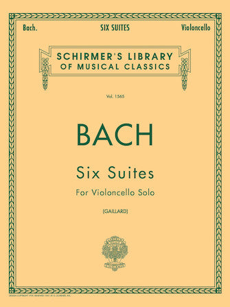 6 Suites Schirmer Library of Classics Volume 1565 - 