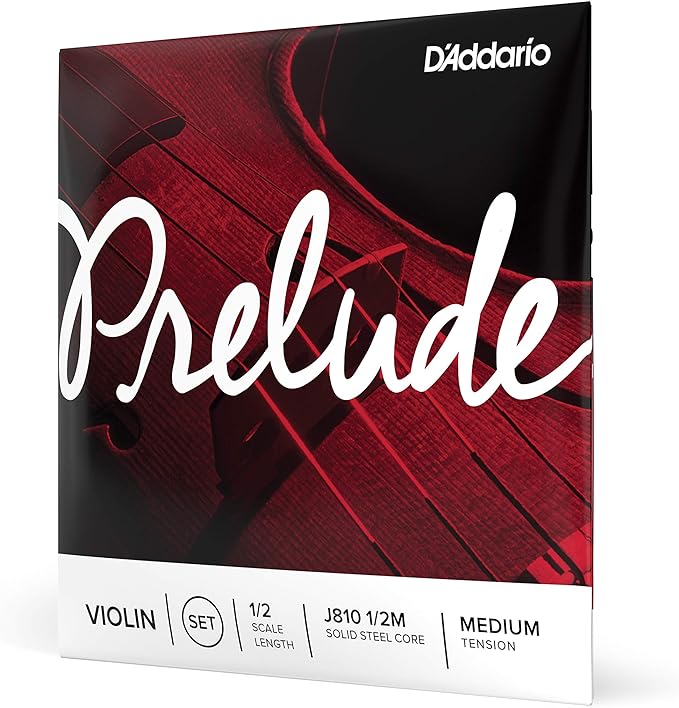 1/2 Prelude Violin Strings - G, D, A, E & Set - Medium - San Diego Music Studio - D'Addario - strings