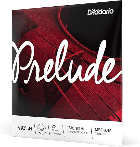 1/2 Prelude Violin Strings - G, D, A, E & Set - Medium - San Diego Music Studio - D'Addario - strings