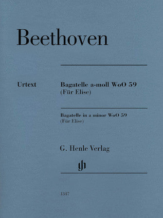 Bagatelle in A minor WoO 59 (Für Elise) Revised Edition – Piano Solo - 