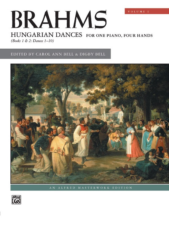 Brahms: Hungarian Dances, Volume 1 - Piano Duet (1 Piano, 4 Hands) - 
