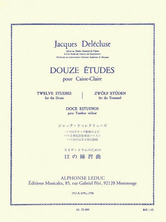 Douze Études Pour Caisse-Claire [Twelve Studies for the Snare Drum] - 