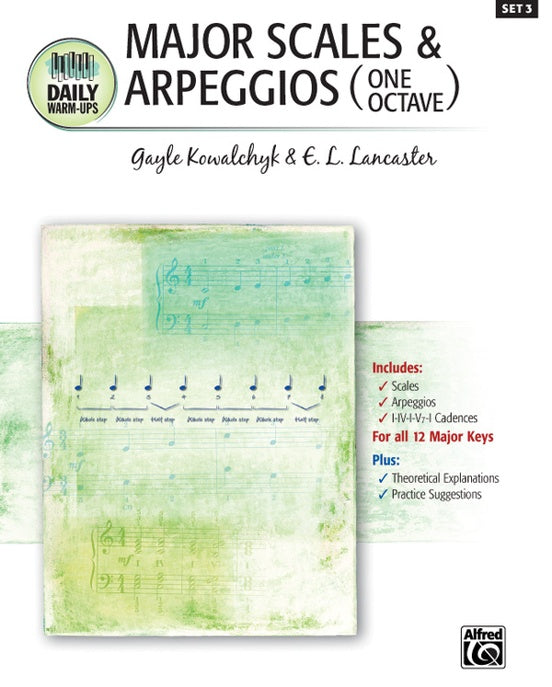 Major Scales & Arpeggios (One Octave) : Set 3 - 