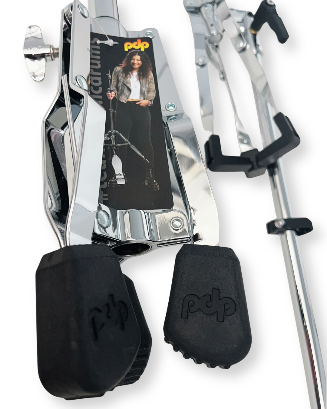 Pacific Drums 800 Series Concert Snare Stand closeup unassembled