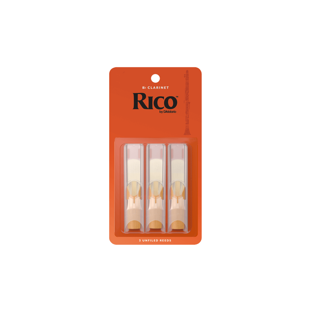 Rico Regular Bb Clarinet Reeds - 3 Pack - 