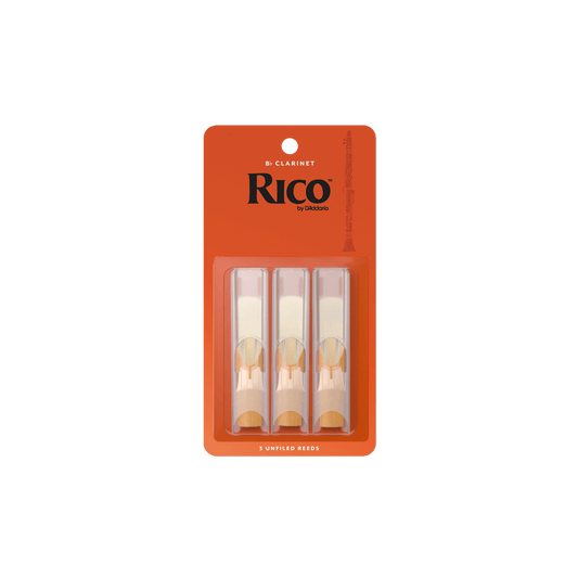 Rico Regular Bb Clarinet Reeds - 3 Pack - 