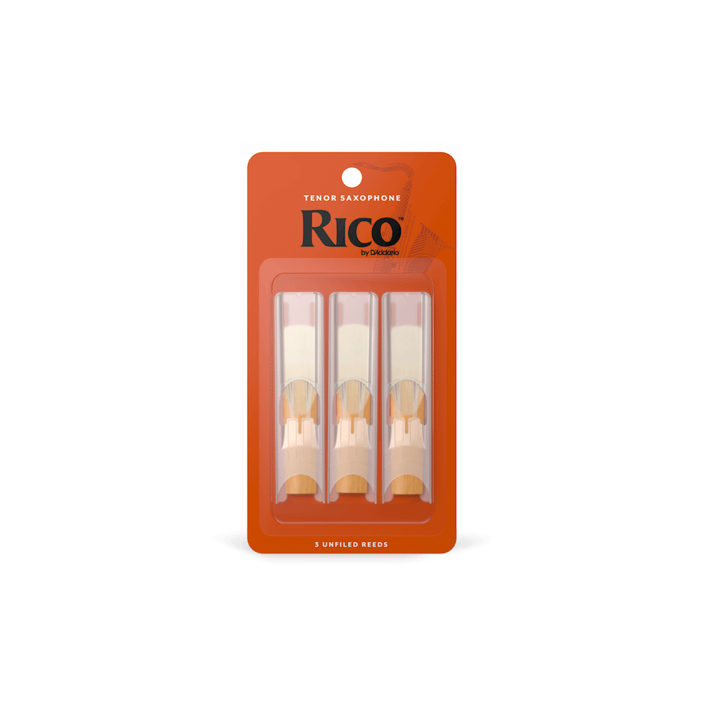 Rico Regular Tenor Sax Reeds - 3 Pack - 