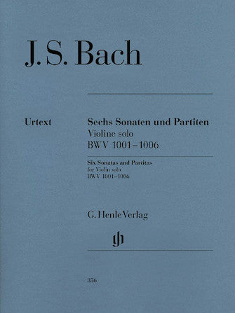 Sonatas and Partitas BWV 1001-1006 Violin Solo Henle Music Folios Softcover - 