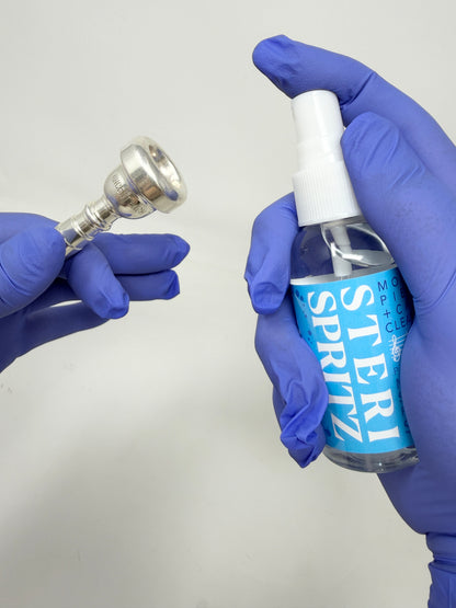 Steri Spritz sanitizing spray for a trumpet mouthpiece