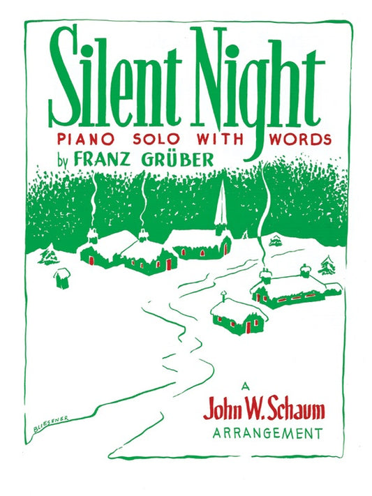 Silent Night : Piano Solo with Words - 