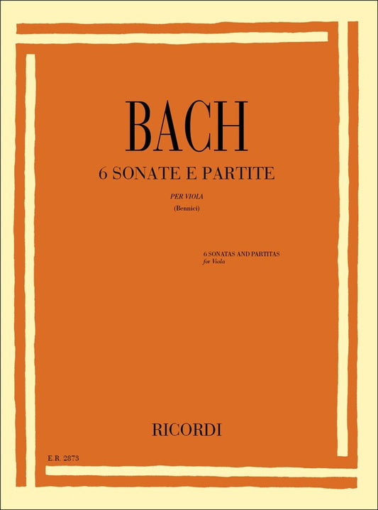 Six Sonatas and Partitas for Viola Viola and Piano