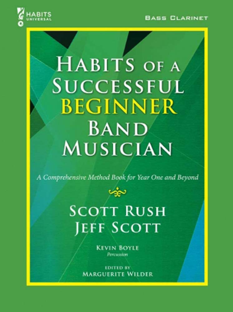 Habits of a Successful Beginner Band Musician method book – Bass Clarinet