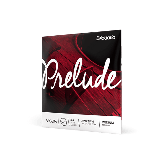 3/4 Prelude Violin Strings - G, D, A, E & Set - Medium - San Diego Music Studio - D'Addario - strings
