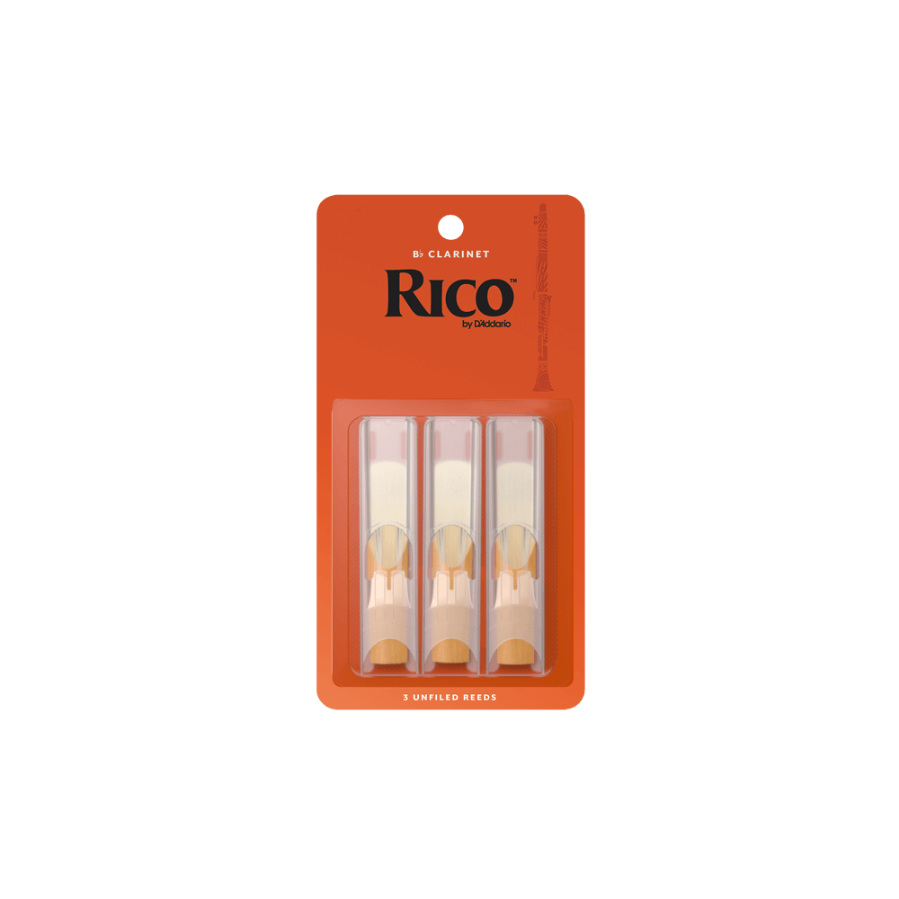 Rico Regular Bb Clarinet Reeds - 3 Pack - San Diego Music Studio - D'Addario - QuickBooks